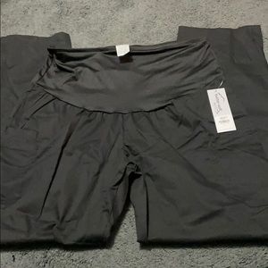 Black Maternity Scrub Bottoms